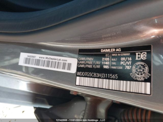 WDDTG5CB3HJ311565 2017 MERCEDES-BENZ