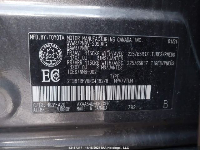 2T3B1RFV8RC418278 2024 TOYOTA