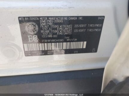 2T3B1RFV8RC445965 2024 TOYOTA