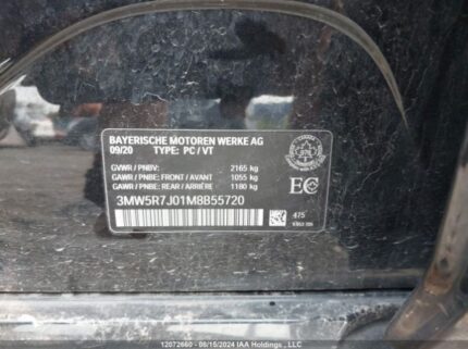 3MW5R7J01M8b55720 2021 BMW