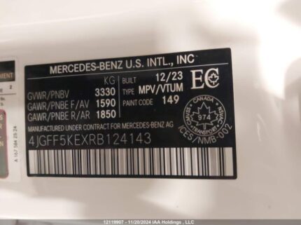 4JGFF5KEXRB124143 2024 MERCEDES-BENZ