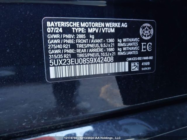 5UX23EU08S9X42408 2025 BMW