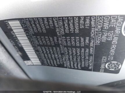 SALGV5SE2LA593423 2020 LAND ROVER