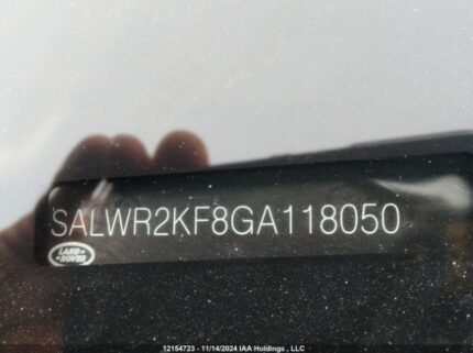 SALWR2KF8GA118050 2016 LAND ROVER