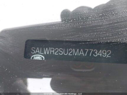 SALWR2SU2MA773492 2021 LAND ROVER