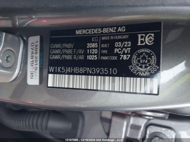 W1K5J4HB8PN393510 2023 MERCEDES-BENZ