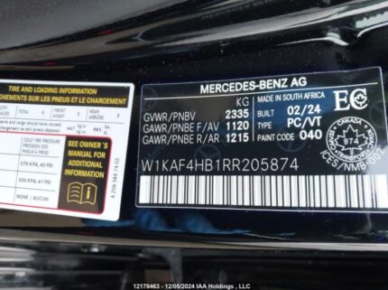 W1KAF4HB1RR205874 2024 MERCEDES-BENZ