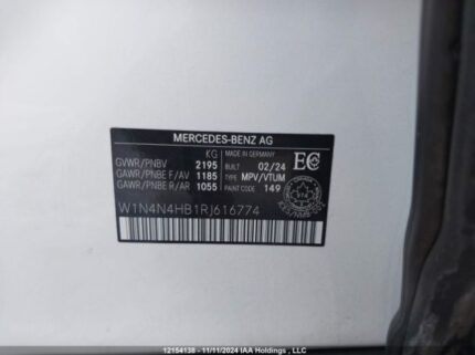 W1N4N4HB1RJ616774 2024 MERCEDES-BENZ