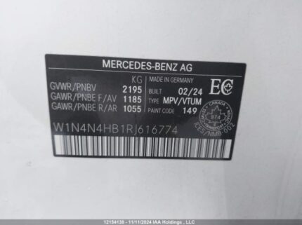 W1N4N4HB1RJ616774 2024 MERCEDES-BENZ
