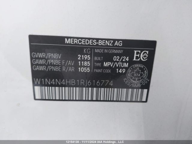 W1N4N4HB1RJ616774 2024 MERCEDES-BENZ