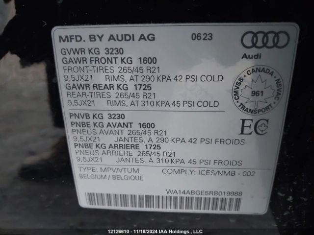 WA14ABGE5RB019988 2024 AUDI