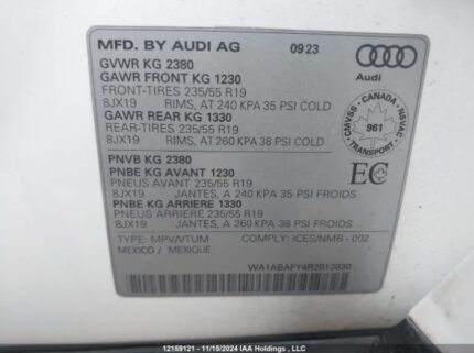 WA1ABAFY4R2902061 2024 AUDI