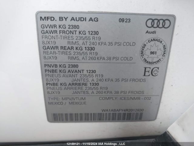 WA1ABAFY4R2902061 2024 AUDI