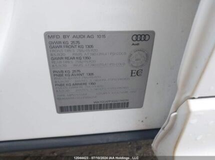 WA1CCAFP3GA078639 2016 AUDI