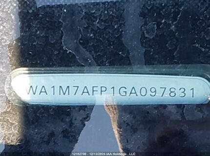WA1M7AFP1GA097831 2016 AUDI