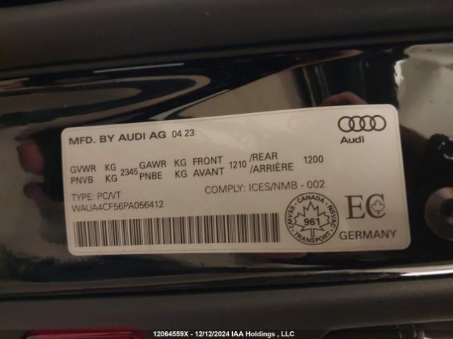 WAUA4CF56PA056412 2023 AUDI