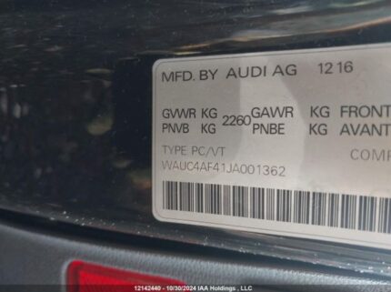 WAUC4AF41JA001362 2018 AUDI