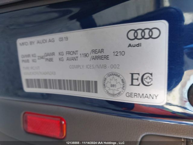 WAUC4CF57KA045243 2019 AUDI