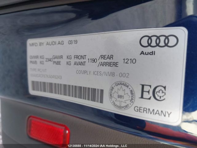 WAUC4CF57KA045243 2019 AUDI