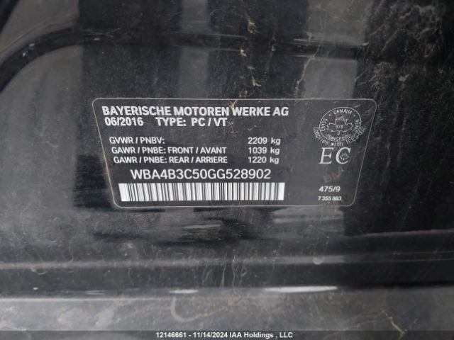 WBA4B3C50GG528902 2016 BMW