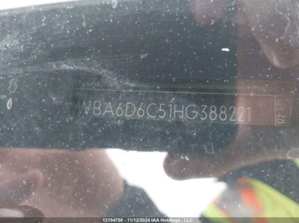 WBA6D6C51HG388221 2017 BMW