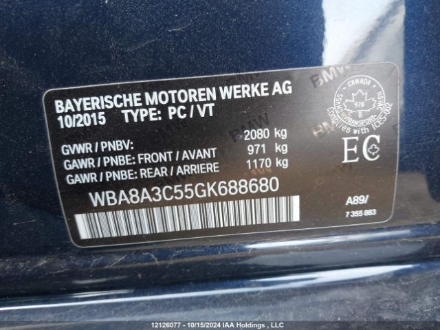 WBA8A3C55GK688680 2016 BMW