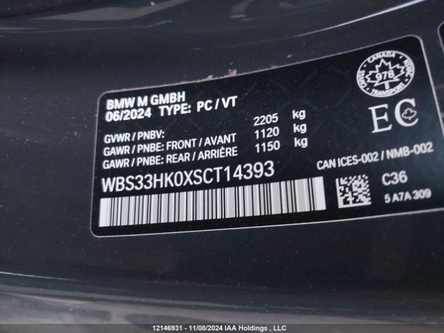 WBS33HK0XSCT14393 2025 BMW