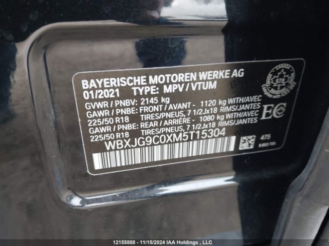 WBXJG9C0XM5t15304 2021 BMW