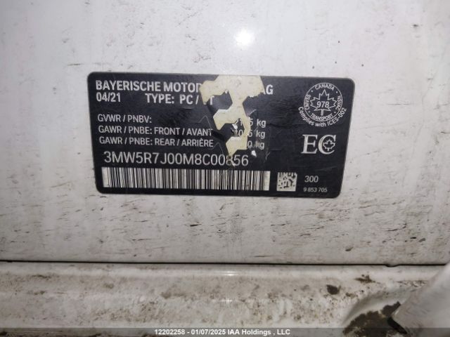3MW5R7J00M8C00856 2021 BMW