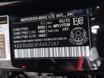 4JGFB6BB3PA947247 2023 MERCEDES-BENZ