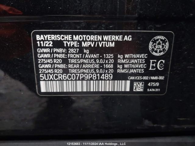 5UXCR6C07P9P81489 2023 BMW