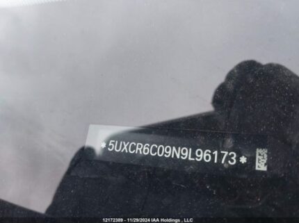 5UXCR6C09N9L96173 2022 BMW