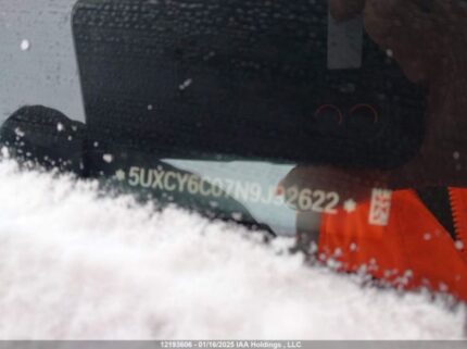 5UXCY6C07N9J92622 2022 BMW