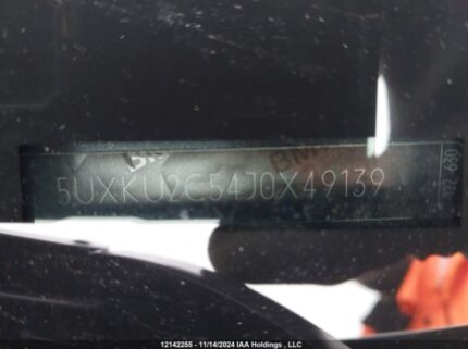5UXKU2C54J0X49139 2018 BMW