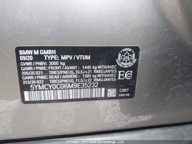 5YMCY0C06M9E35232 2021 BMW