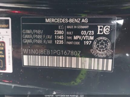 W1N0J8EB1PG167807 2023 MERCEDES-BENZ