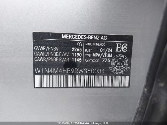 W1N4M4HB9RW360034 2024 MERCEDES-BENZ