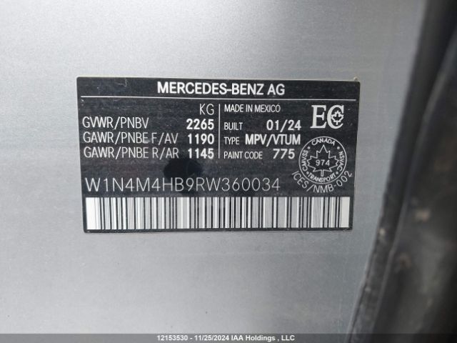 W1N4M4HB9RW360034 2024 MERCEDES-BENZ