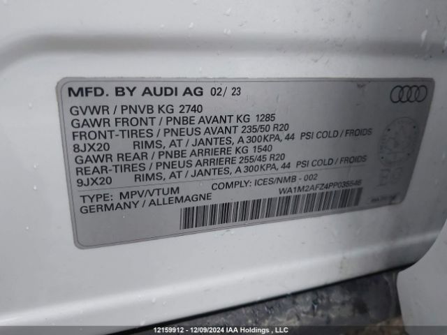 WA1M2AFZ4PP035546 2023 AUDI