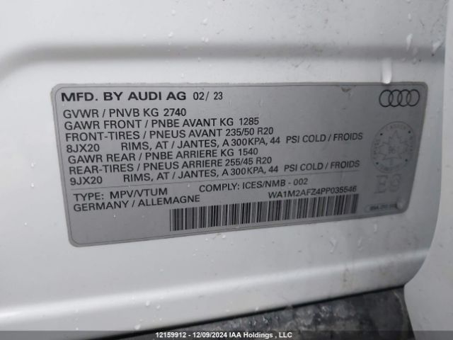 WA1M2AFZ4PP035546 2023 AUDI