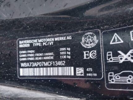 WBA73AP07MCF13462 2021 BMW