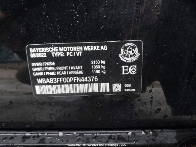 WBA83FF00PFN44376 2023 BMW