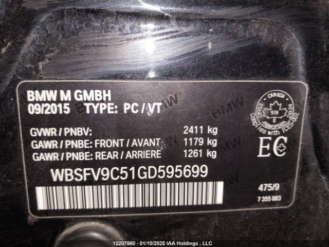 WBSFV9C51GD595699 2016 BMW