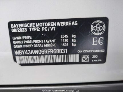 WBY43AW06RFR68831 2024 BMW