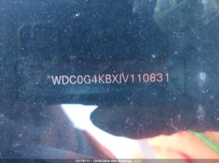 WDC0G4KBXJV110831 2018 MERCEDES-BENZ