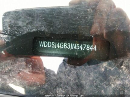 WDDSJ4GB3JN547844 2018 MERCEDES-BENZ