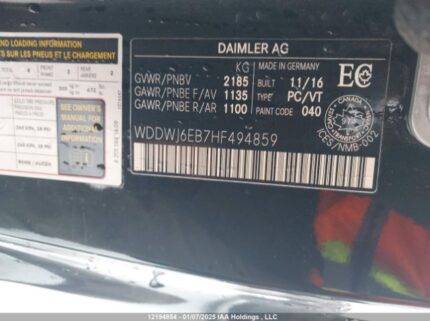 WDDWJ6EB7HF494859 2017 MERCEDES-BENZ
