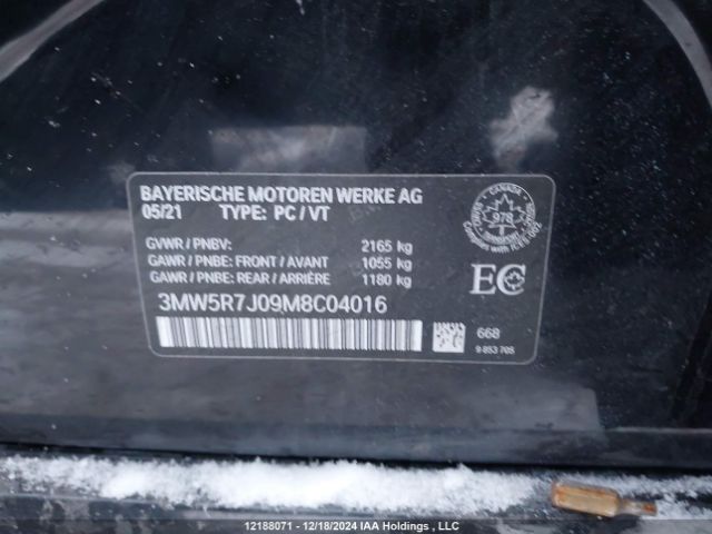 3MW5R7J09M8C04016 2021 BMW