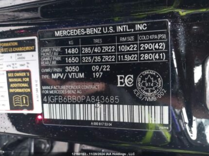 4JGFB6BB0PA843685 2023 MERCEDES-BENZ