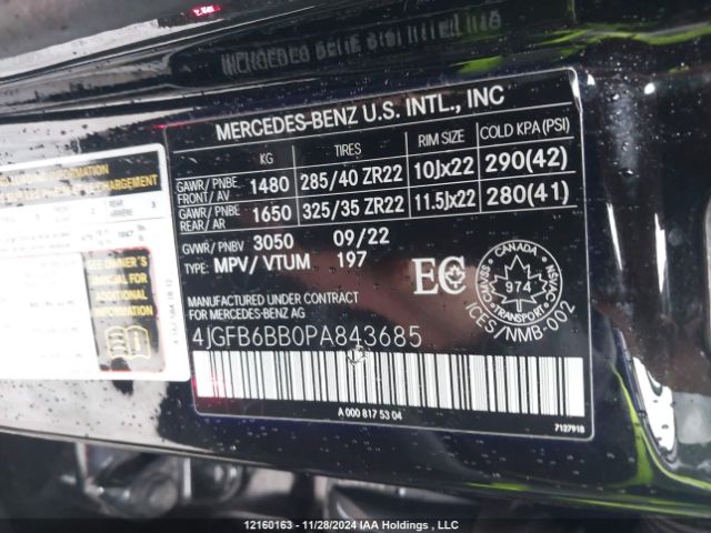 4JGFB6BB0PA843685 2023 MERCEDES-BENZ